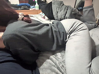 Playing with Wifes Feet During Blowjob POV