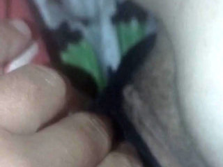 Filming underwear & pussy at night