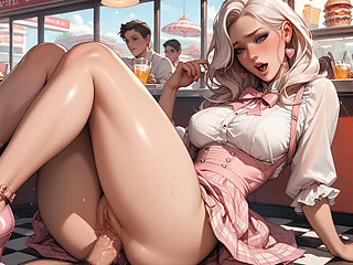 Lola has great sex at a diner.