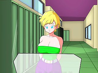 First encounter with Erasa, Videl's well-endowed friend in this hybrid erotic adventure