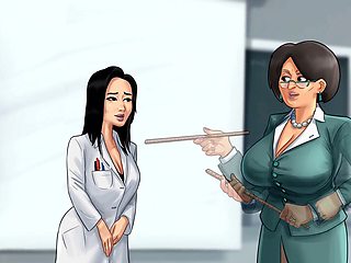 Teacher and student, science, university student