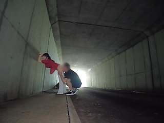 Steamy T Back Stroll with a First Time Outdoor Peach That Drives Nonstop Release Part 3