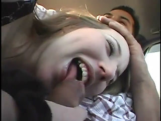 Pregnant brunette gets her pussy licked in lawn chair