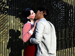 Newly Married Housewife Fucked Hard by Stranger Outdoors - Public Cheating Creampie