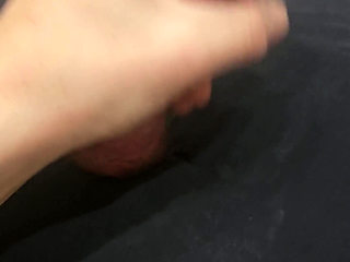 Small Femboy Crossdresser Cums Inside His Condom After Jerking off