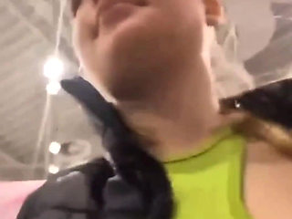 Walking with Vibrator in Pussy in the Public