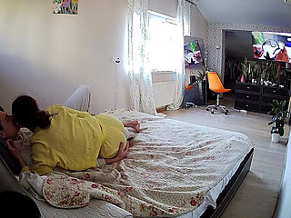 Danildo plays with Kamila's tits while his cock is being pleasured