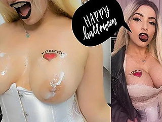 Bride of Chucky Joi Halloween Terror Porn Jerk off Instructions Hot Cosplayer...