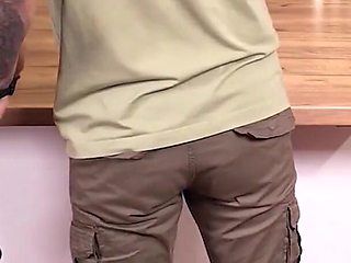 Innocent Teen Stepdaughter Used Infront of Horny Maid