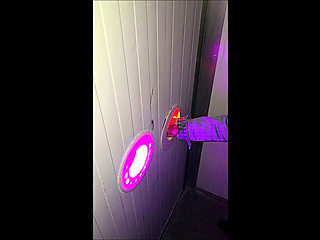 visit to sex shop with glory hole booths blowjob and fuck with strange men