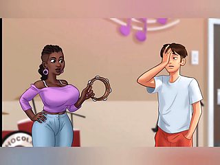 Summer saga, cartoon mom, cartoon teacher