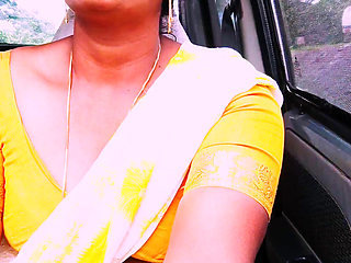 Indian Maid Car Sex with House Owner. Telugu Dirty Talks.