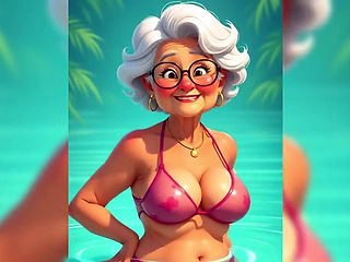 Granny Animation Sticky Mess