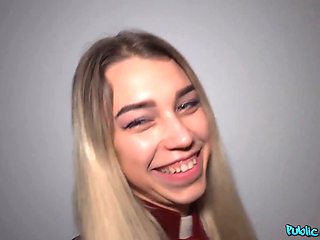 Public agent - blue eyes, blonde hair, and wettened Wet Pussy makes my pecker mild!