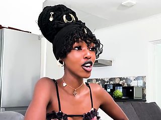 Amateur Ebony Teen Tight Pussy Stretched