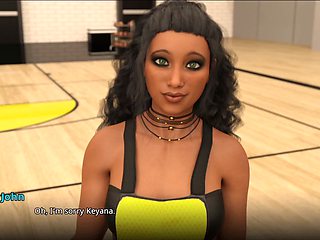 Steamy professor's erotic tale in a visual novel game