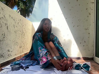 Ancient Asian Self Bondage 4K Giselle Amore Solo Ritual Fantasy!