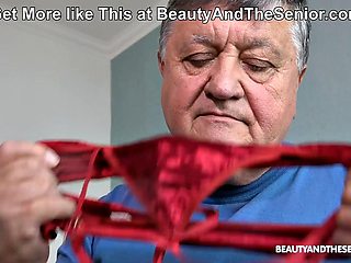 Grandpa Caught Sniffing Isabella Boths Panties for Second Time
