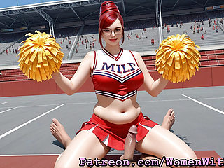Cute Cheerleaders - Hand, Boob, Blow, Fuck