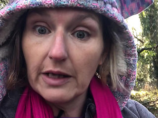 It's Rather Nippy Out! Playing with My Boobs and Bush During a Freezing Walk in the Woods!