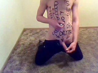 Degrading and Sex Pride Writings on My Nude Body