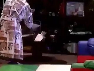 Hairy Vintage German Boss Julia Channel Fucks Workers Threesome