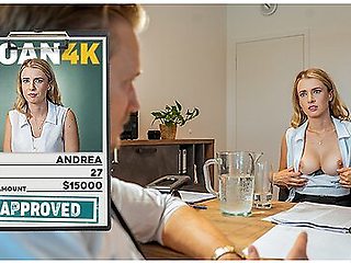 Blonde Babe Came To Get A Loan And Got A Huge Cock In Her Mouth Instead With Stanley Johnson