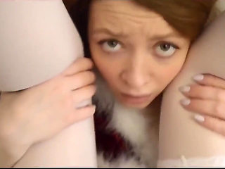 Sexy Santa Crawls to Him for BJ and Hard Holiday Sex