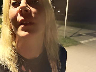 Horny Slut Fucked in the Middle of the Train Station!!