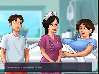 Summertime saga: guy can't get his dick hard for semen examination ep 161