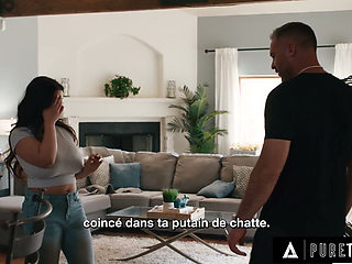 PURE TABOO Pervert Man Tricks Teacher Into Rough Sex To Save Her Reputation - FRENCH SUBTITLES