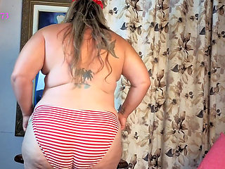 BBW Mature Caught Changing JOI