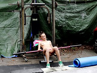 BTS - Exhibitionist, Lora Cross's Savage Outdoor Workout
