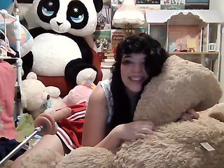 Amateur Brunette Anal Toy