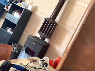 Pussy massage with vibrator at home