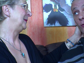 Blonde Mature German Housewife with Naturals Rides Thick