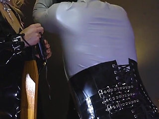 Part 1 Latex Sadism: Electro and Spanking for My Furniture Slave Disobedient - Mistress Julia