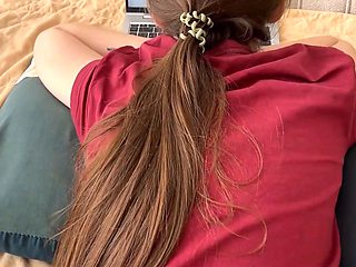 Stepbro Derails Teen Stepsisters Study with Big Cock