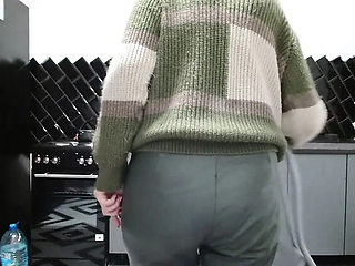 Angela Lady Shows Her Hairy Pussy and Big Natural Tits in Hot Solo Webcam