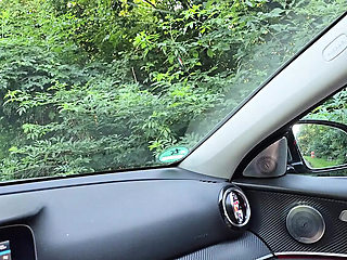 Hot Blonde Wife Dogging in Car on Last Day of Summer 2024 - Public Sex & Sloppy Blowjob
