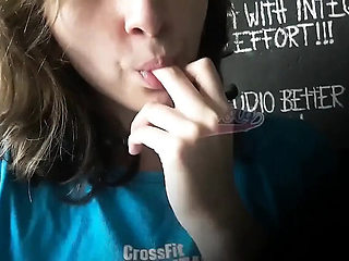 Schoolgirl Squirts Over and Over from Pussy Eating - Extreme Squirting Orgasm!