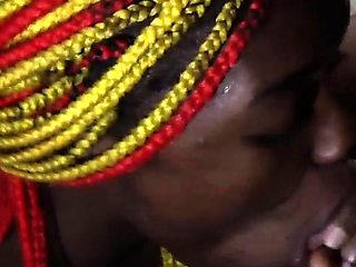 Dunne's black girl does behind and oral sex