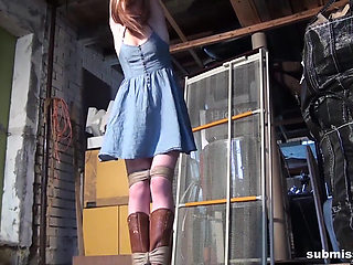 Heavy Struggling Girl Controlled by Girl