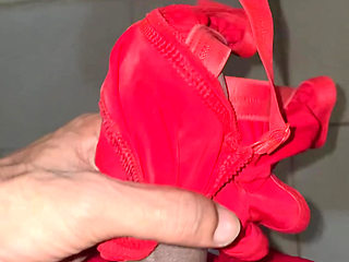 I put on my new sister-in-law's red bra