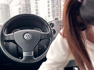 Sucked in the Car in the Parking Lot