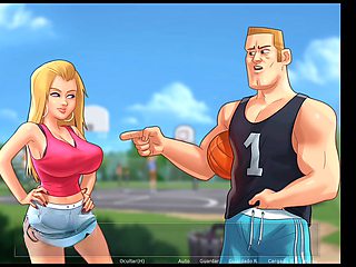 Summertime saga, big tits, college girl