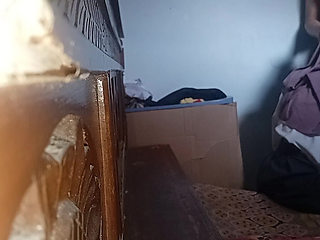 My stepcousin was sitting in my sister-in-law's room.