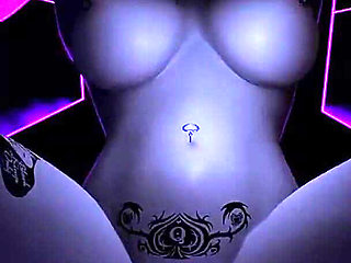 3D BBW Mature MILF Sitting on the Big Dick and Cum in Her Pussy