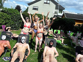 Neighborhood Sluts - Outdoor Bareback Gangbang