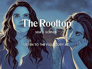 Dominant girlfriend makes you explode on the rooftop in this ASMR lesbian audio experience